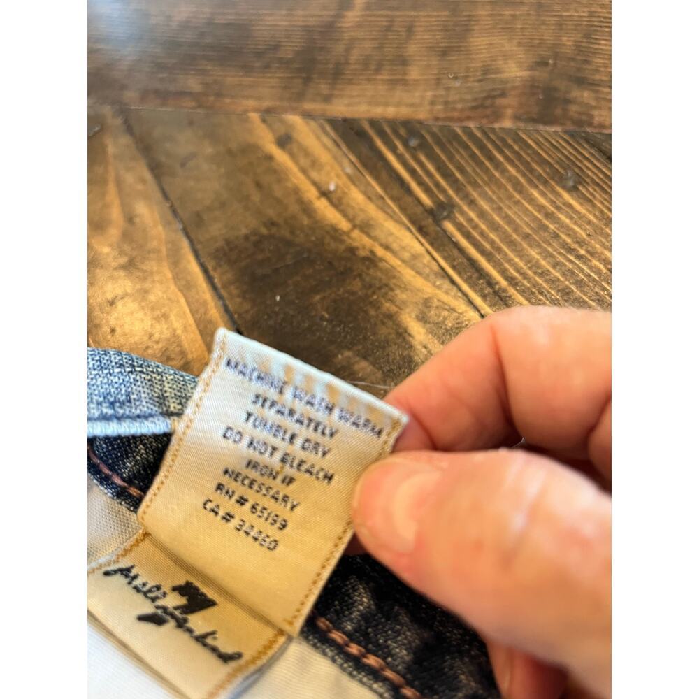 7 For All Mankind Cropped Jeans Women 27 Preppy Academia Twee Coquette Grunge - Picture 9 of 12